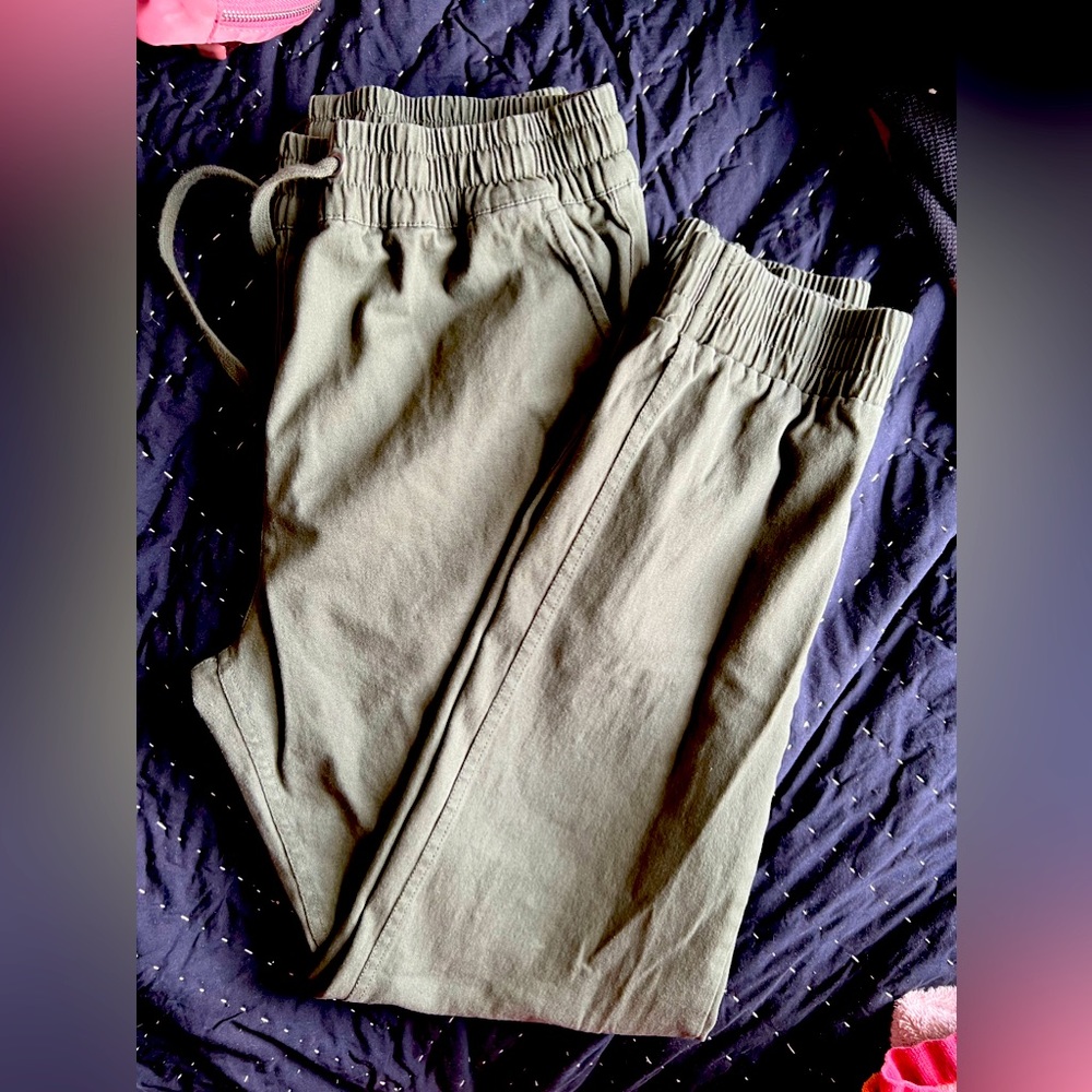 Green joggers
